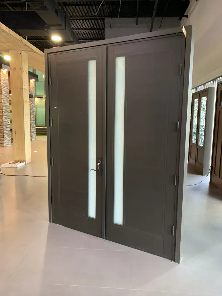 Front entry impact door Miami FL illuminated design
