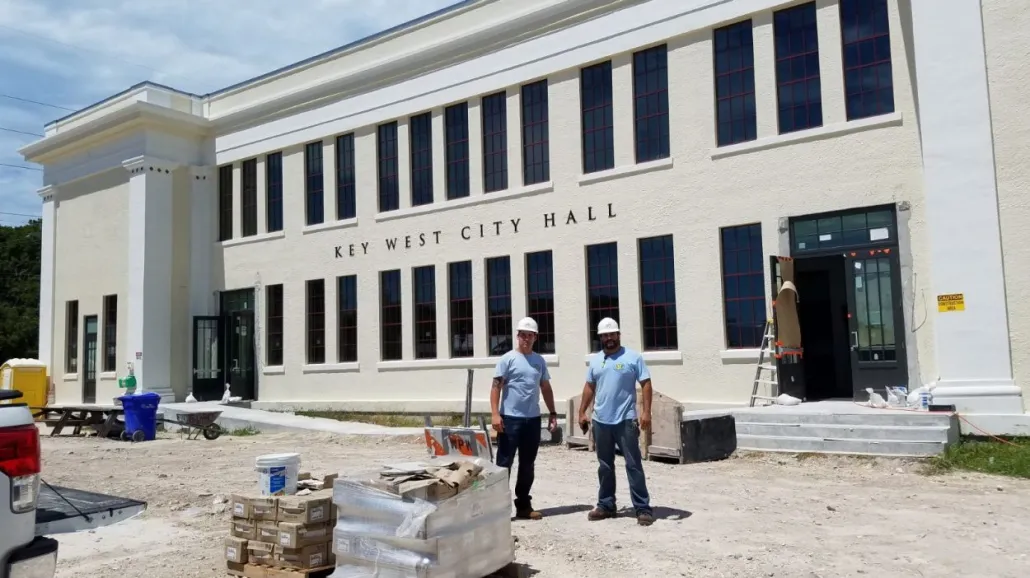 Impact windows Miami commercial building exterior