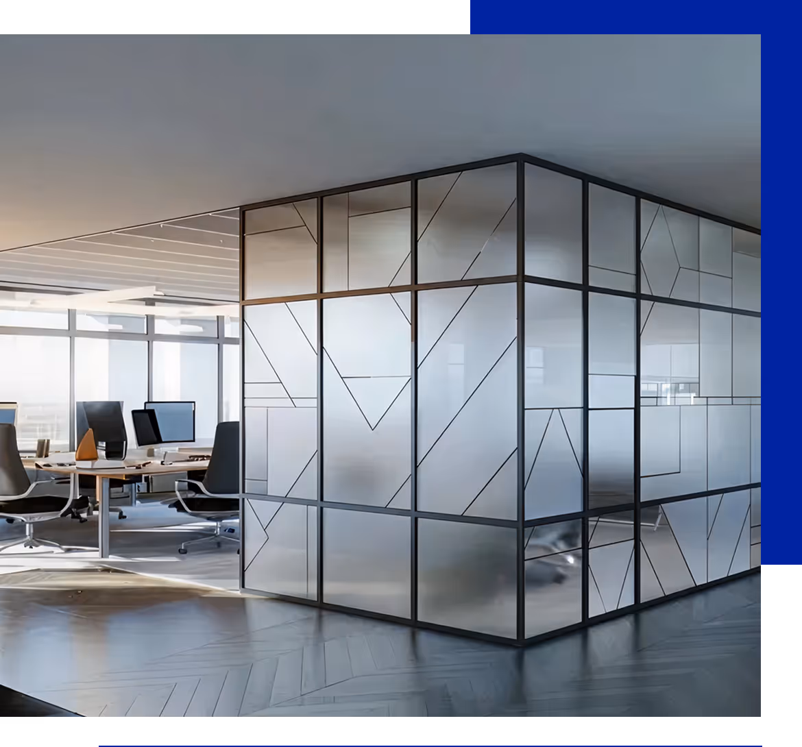 Impact glass windows Miami commercial entry