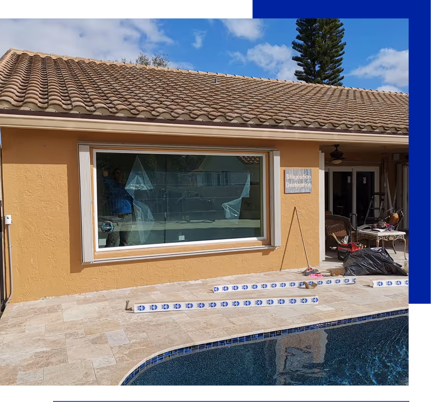 Impact windows Miami modern exterior installation