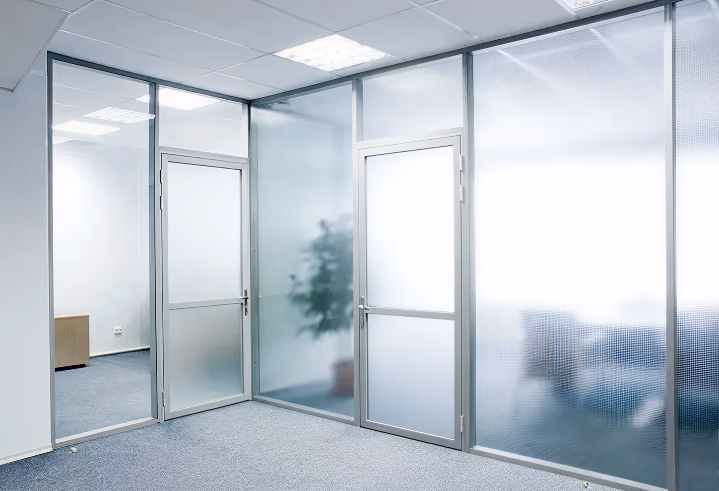 Impact windows Miami interior office view