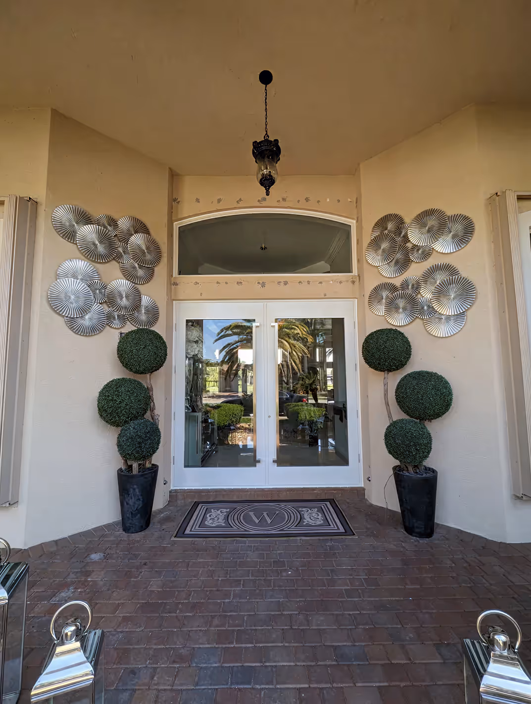 Impact glass windows Miami entryway installation