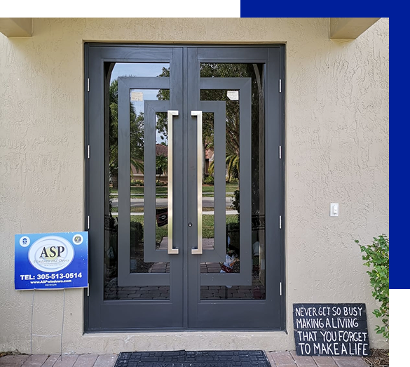 Impact glass windows Miami modern exterior