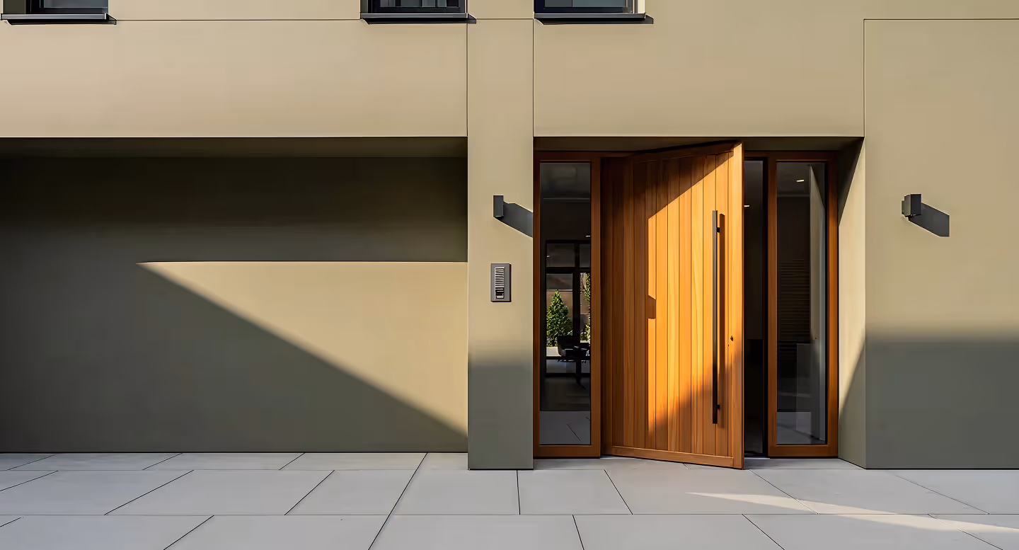 Impact doors Miami interior hallway