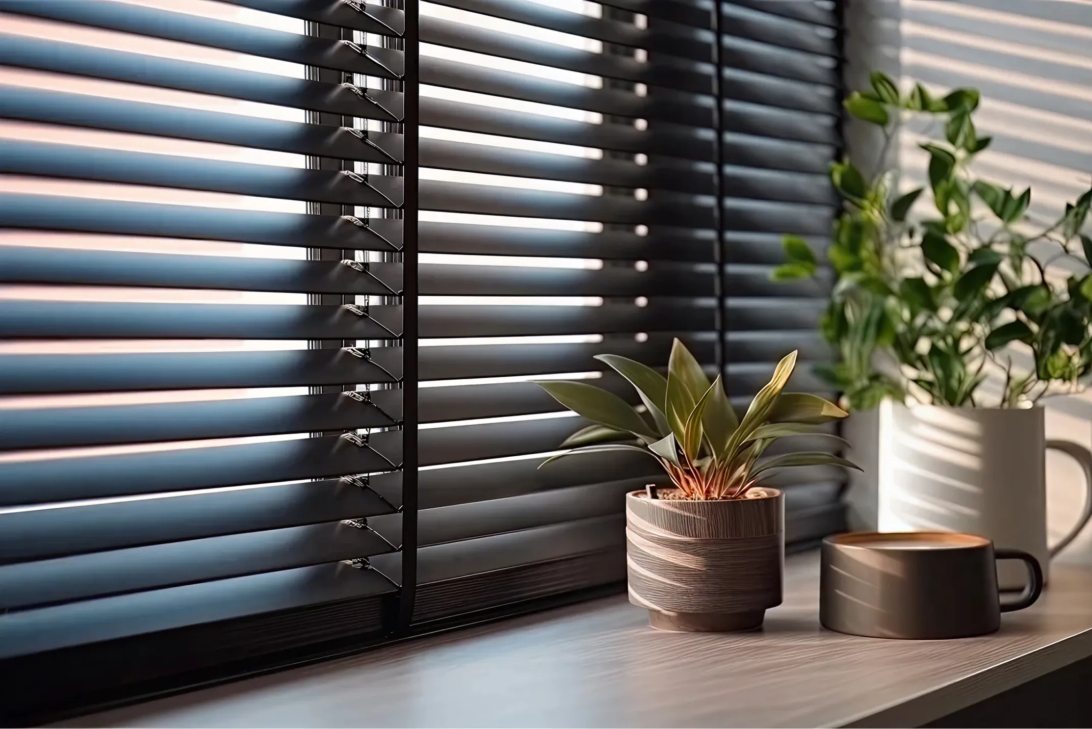 Impact windows Miami modern blinds interior