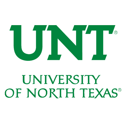 University of North Texas logo with green letters 'UNT' above the text 'University of North Texas'.