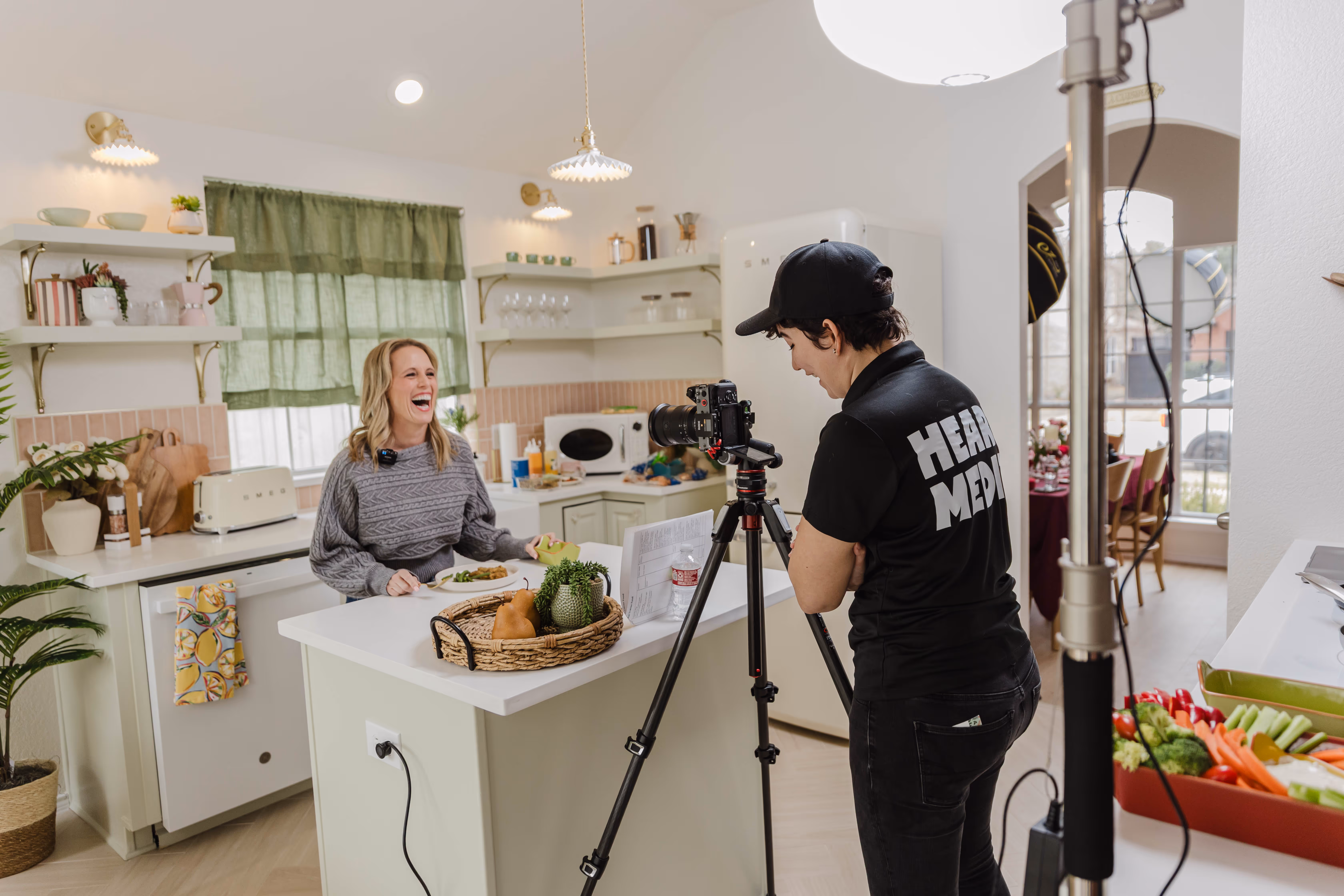 Behind the scenes of content creation