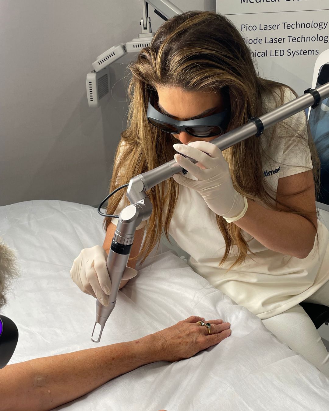 PicoMed laser treatment photography for BeautiMed, marketing agency content for Australian laser brand