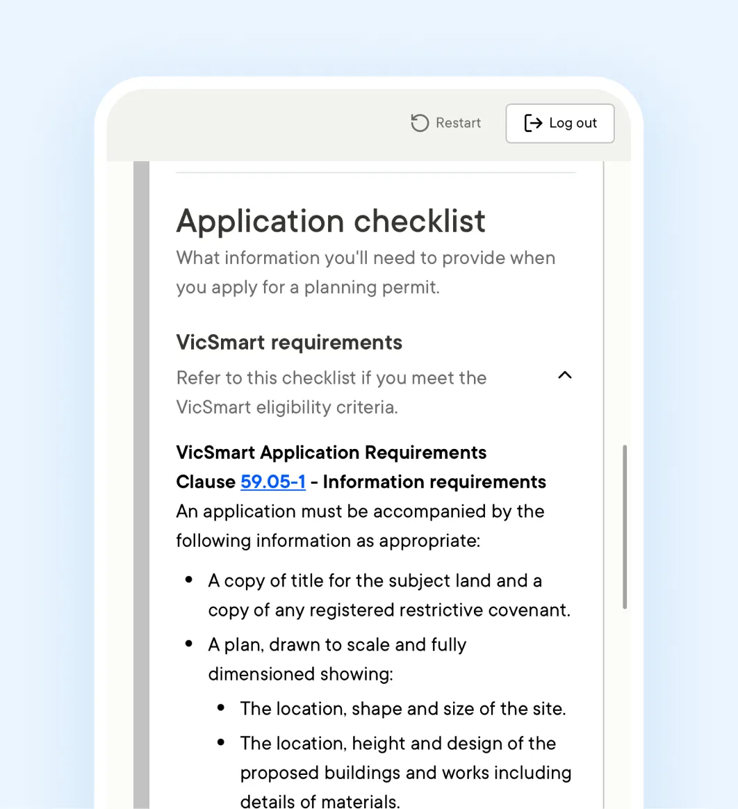 Visual of the Enquire tool and it's mobile interface