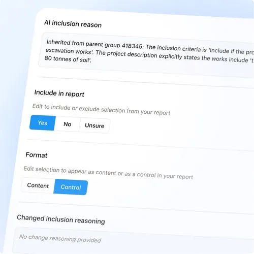 Visual of the Assess tool and it's user interface
