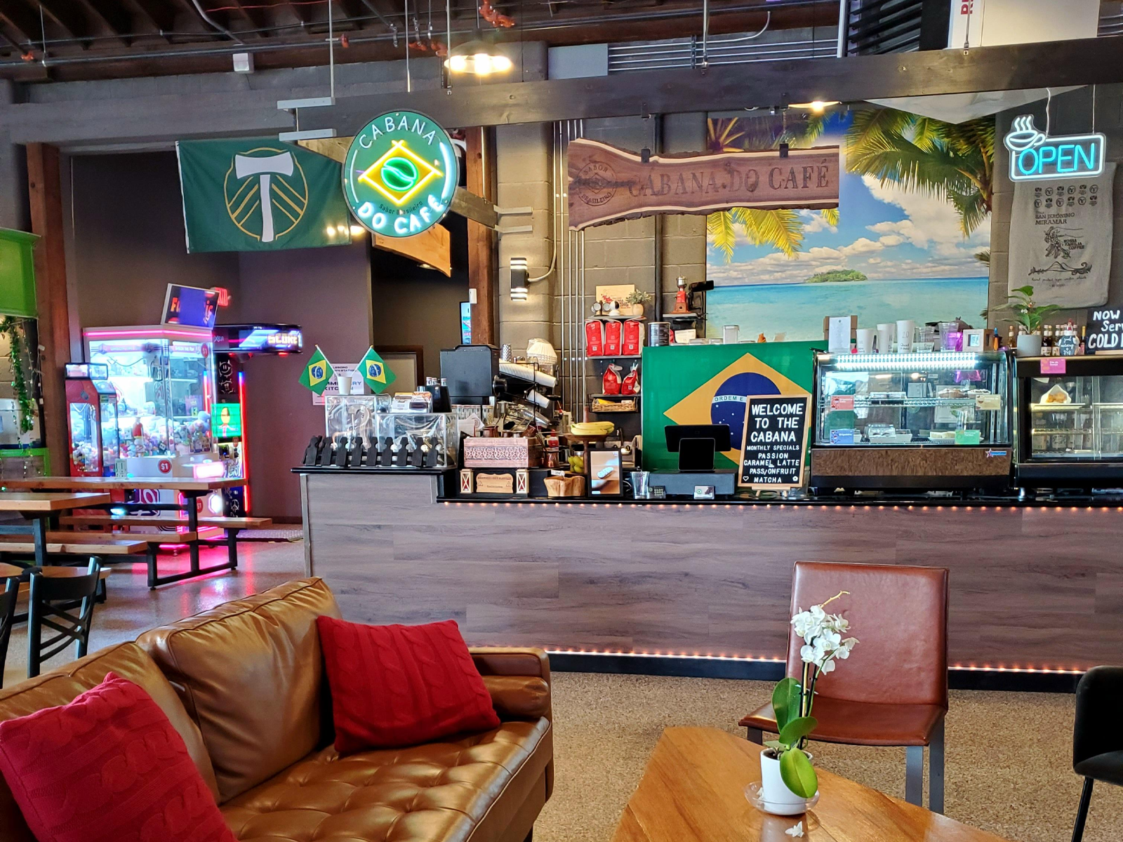Cabana do Café serves Brazilian coffee, pão de queijo, and made from scratch pastries inside the Hillsboro Downtown Station food hall.