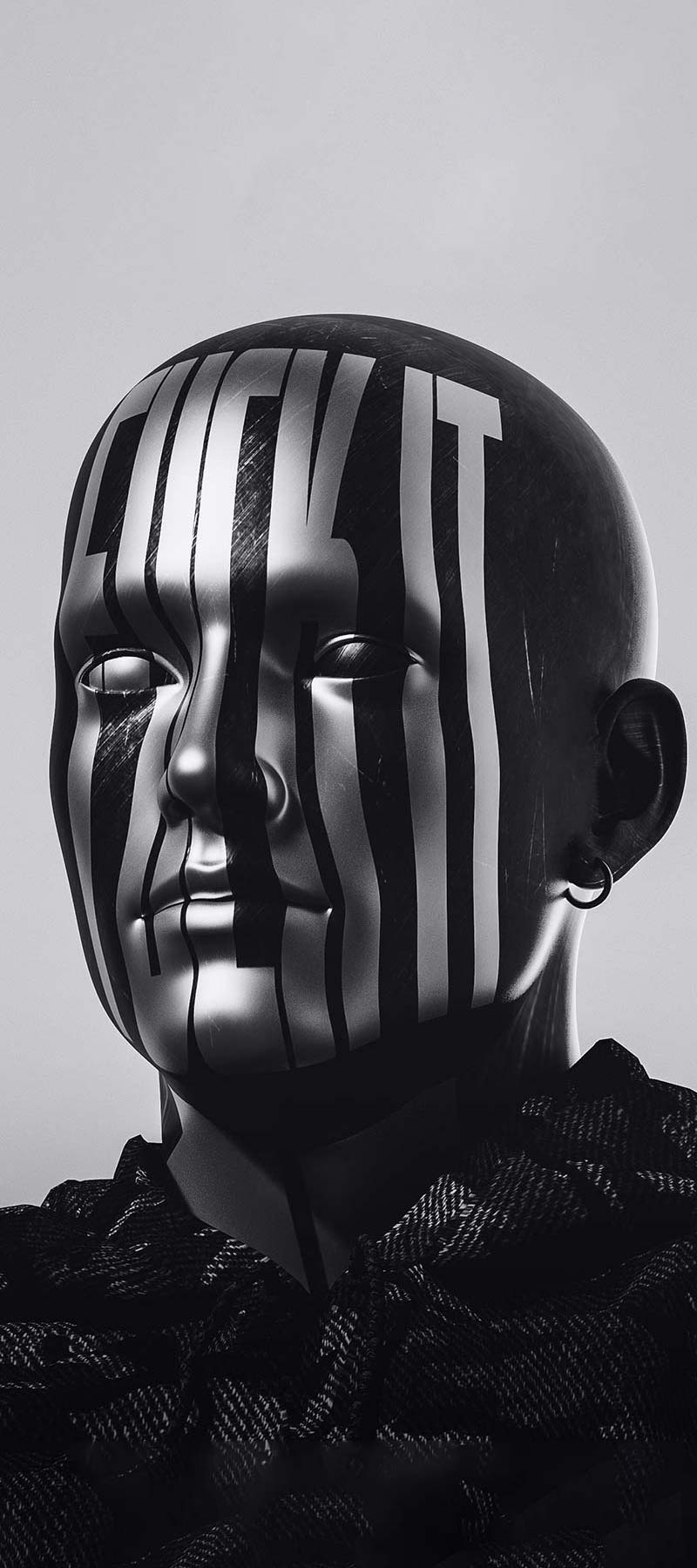 3d model of a human face.