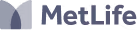 SimerVirens MetLife logo with gradient gray curved shapes
