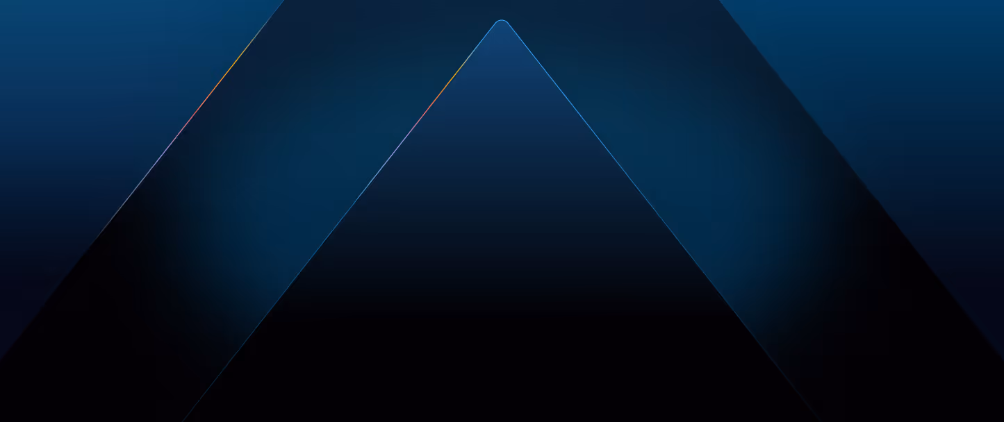 SimerVirens abstract geometric dark blue triangular shapes with gradient edges