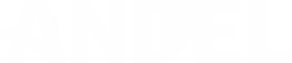 The word 'ANDEL' displayed in bold, white uppercase letters on a transparent background.