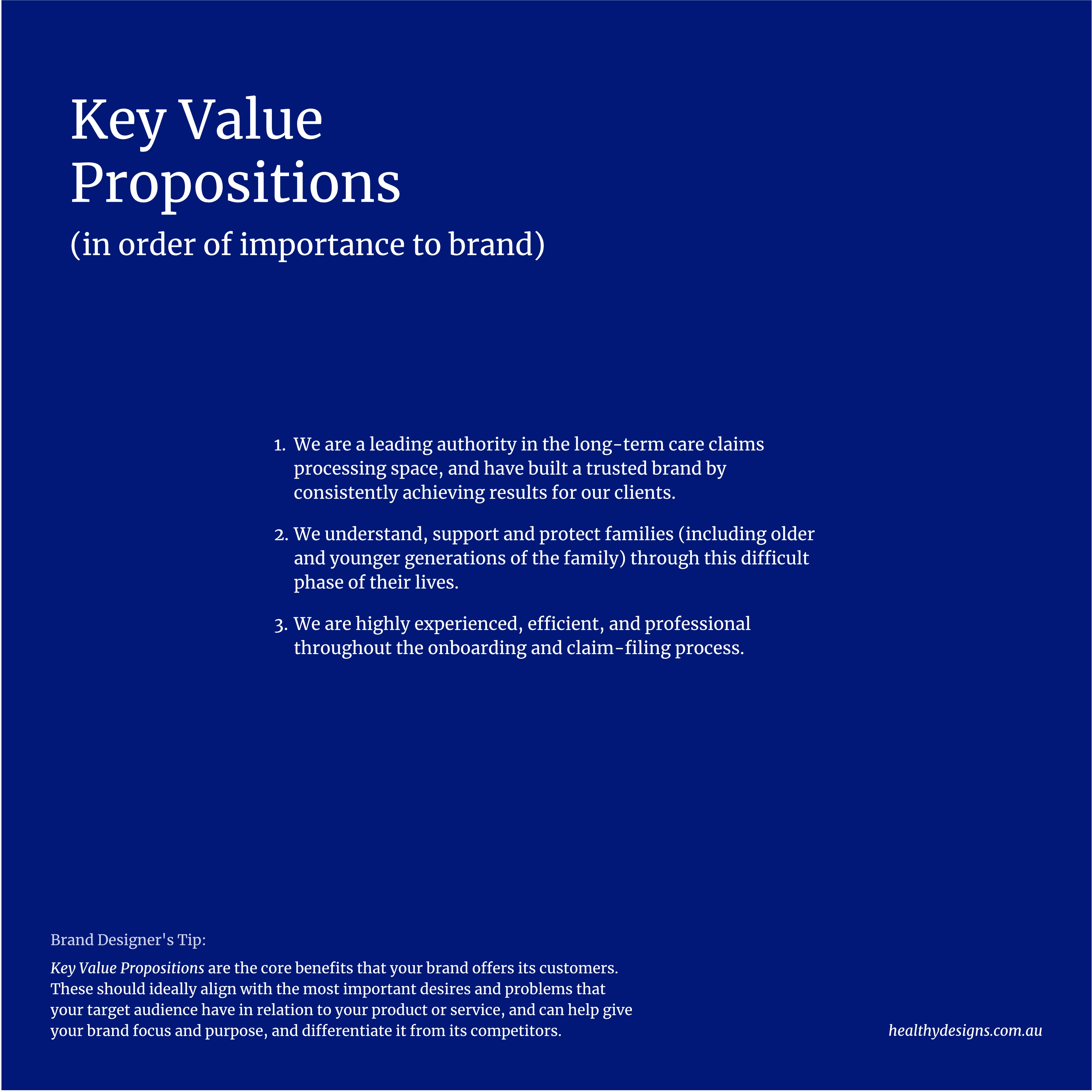 Brand Vision Showcase (KVP page)