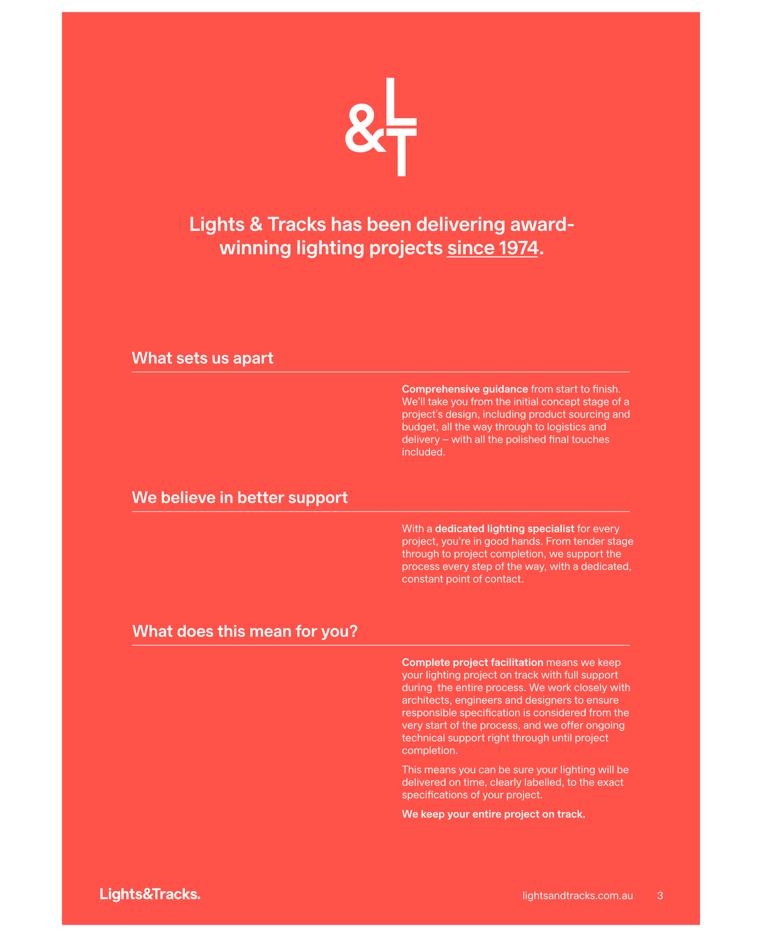 Lights&Tracks Corporate Profile (page 3)