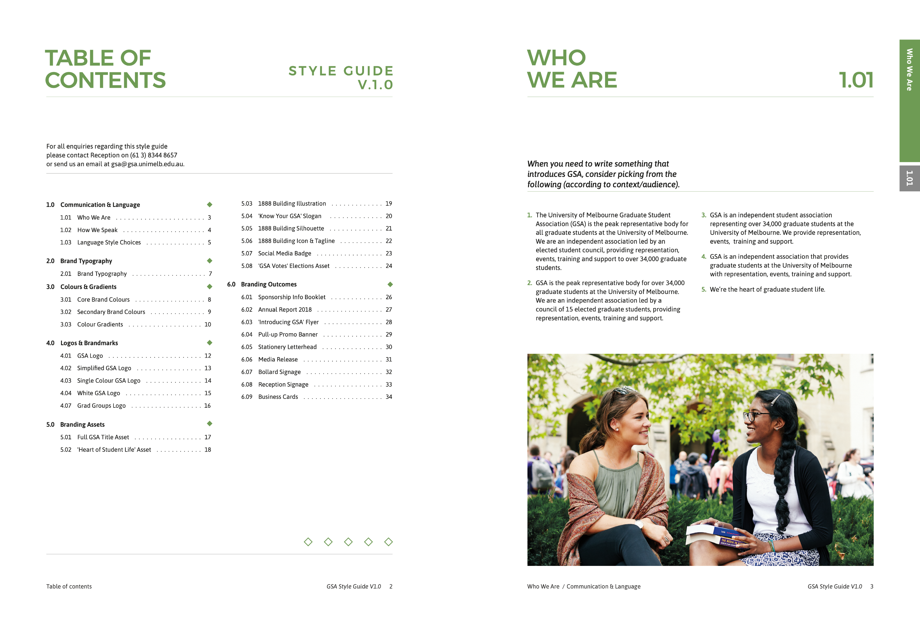 GSA Style Guide (page 2 & 3)