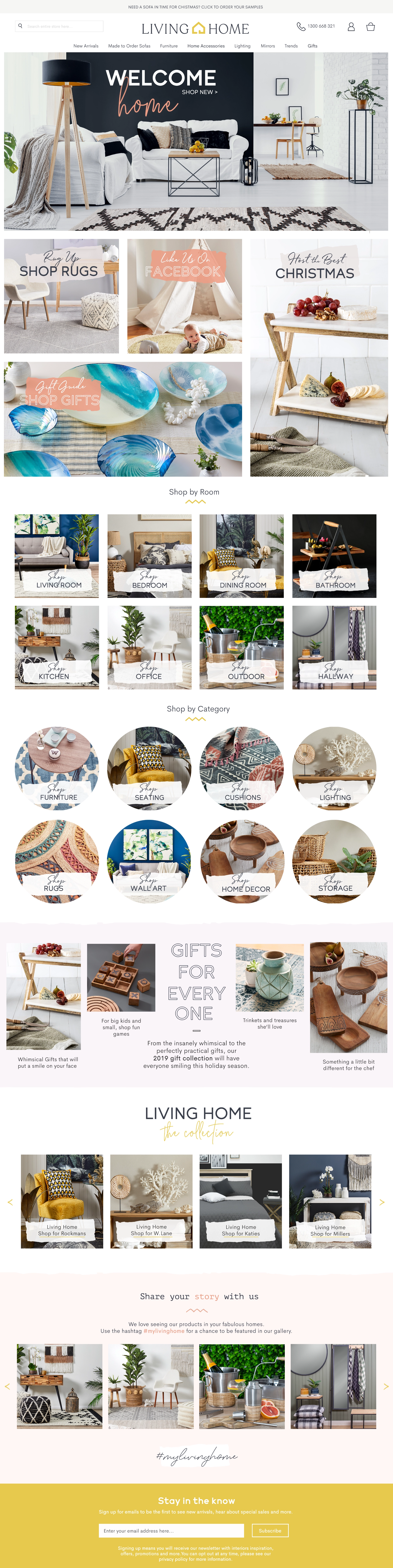 Website design concept (homepage)