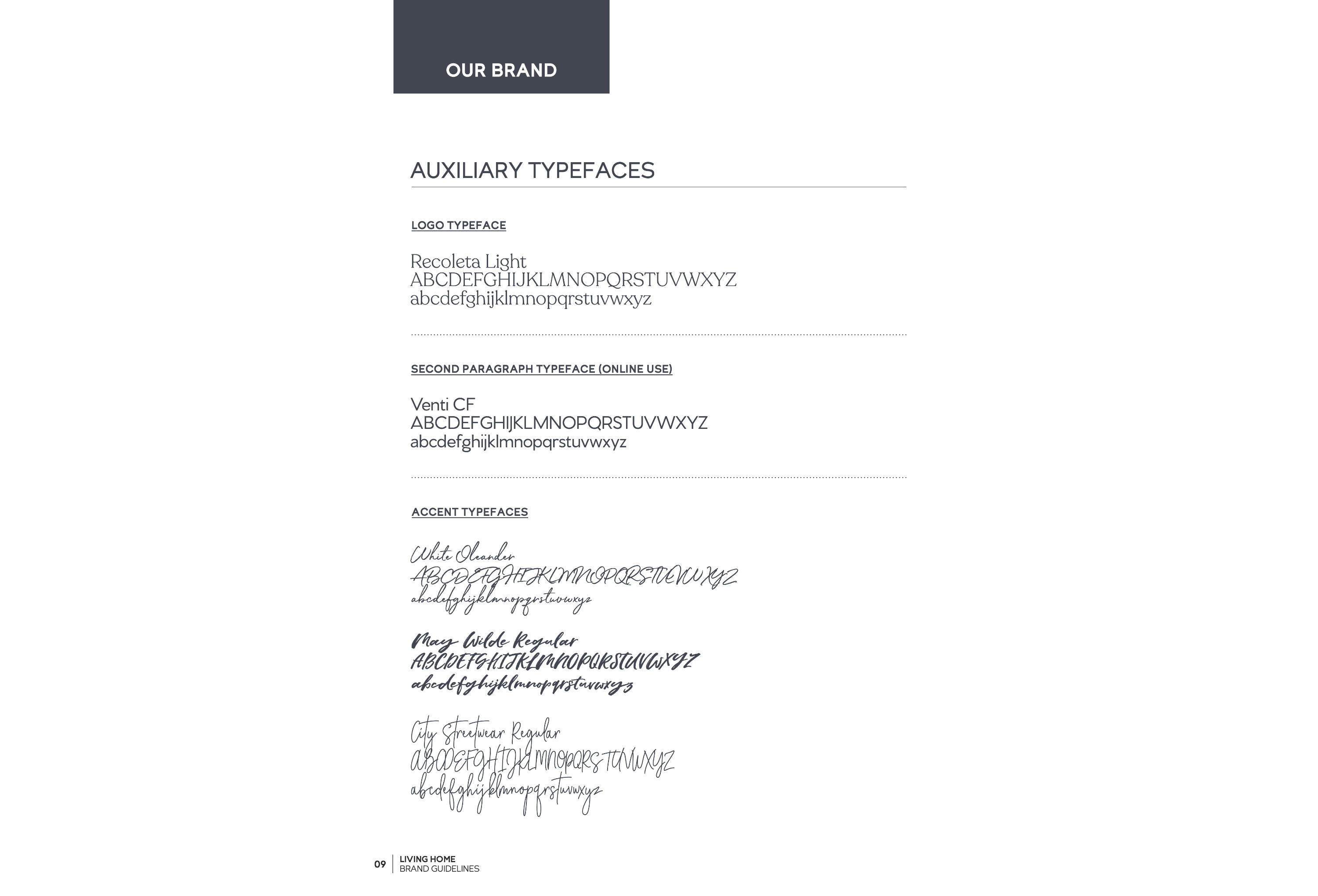 Living Home style guide (page 9)