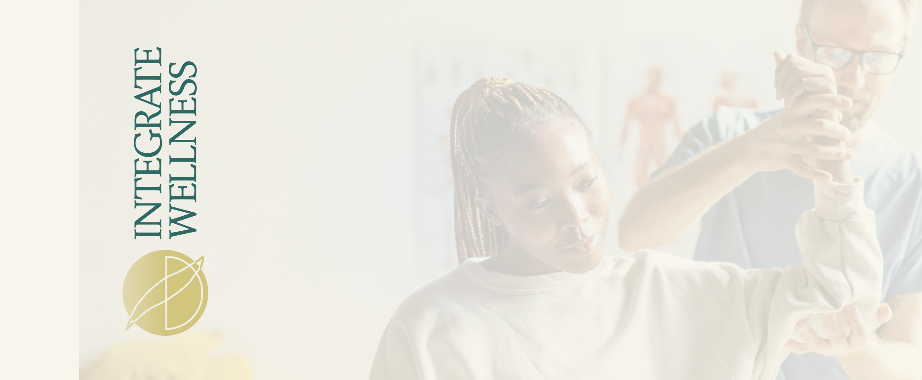 Integrate Wellness reception check-in desk mat