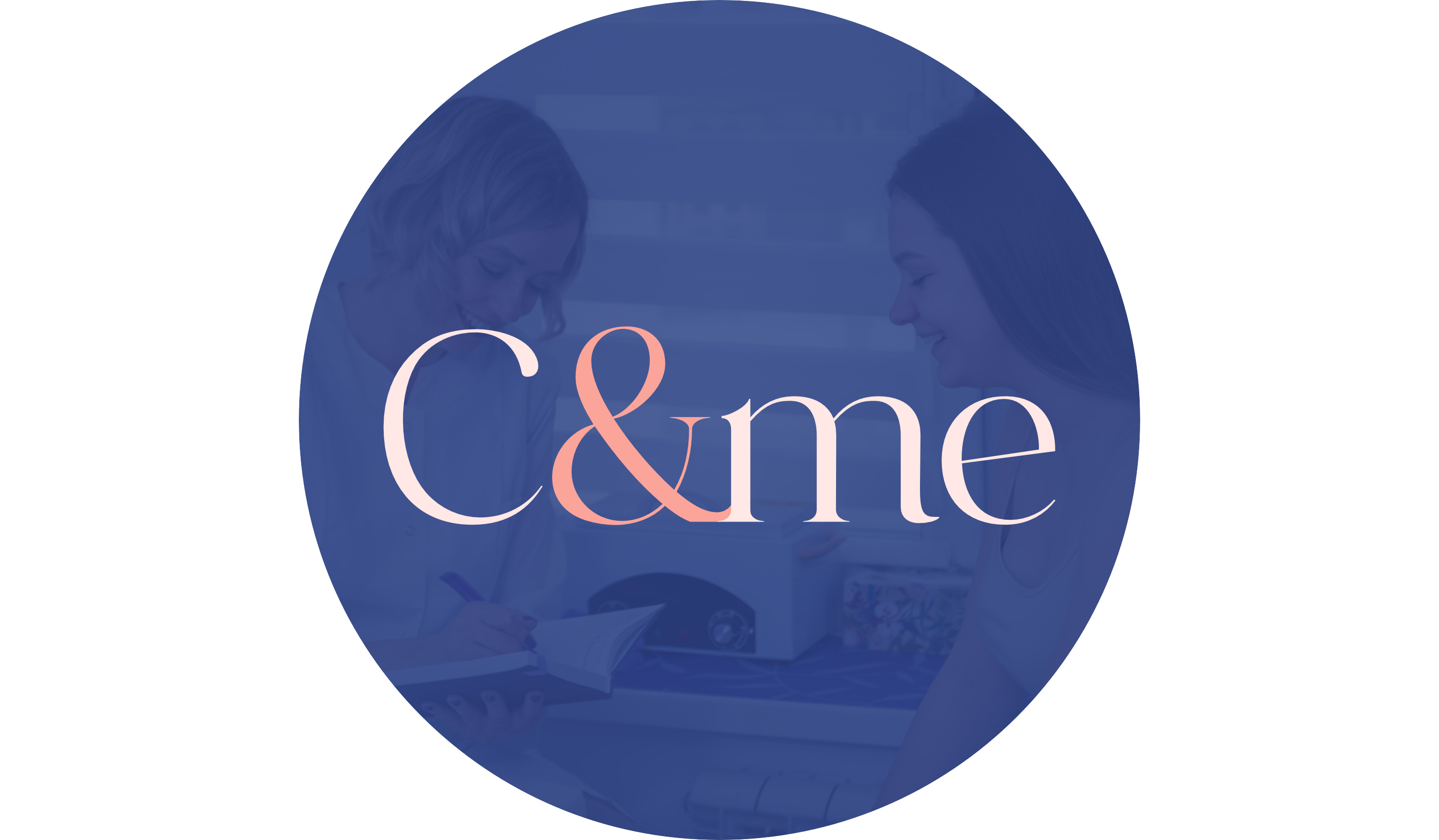 C&Me Logo (circular version with image background)