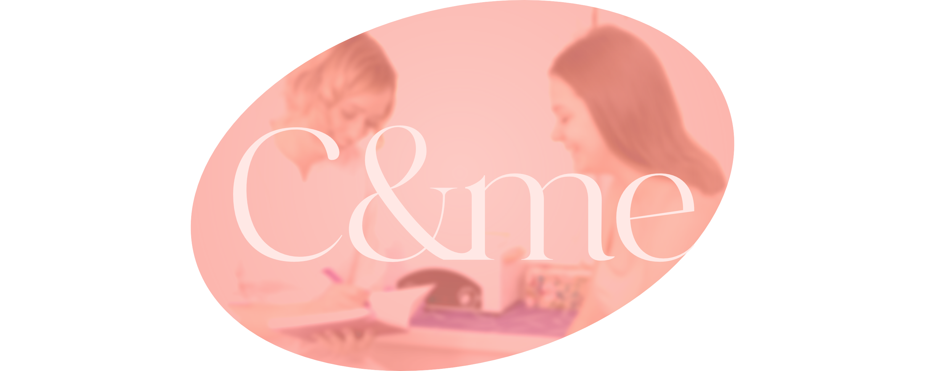 C&Me Logo (elliptical version with background image)