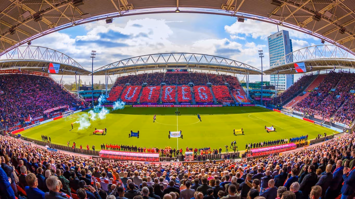 Het stadion van FC Utrecht.