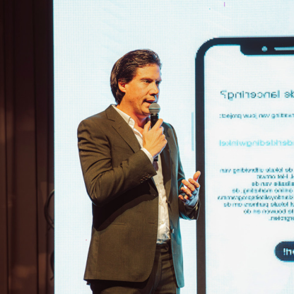 Gilles Bonvin geeft keynote over strategie en bedrijfsversnelling op corporate event