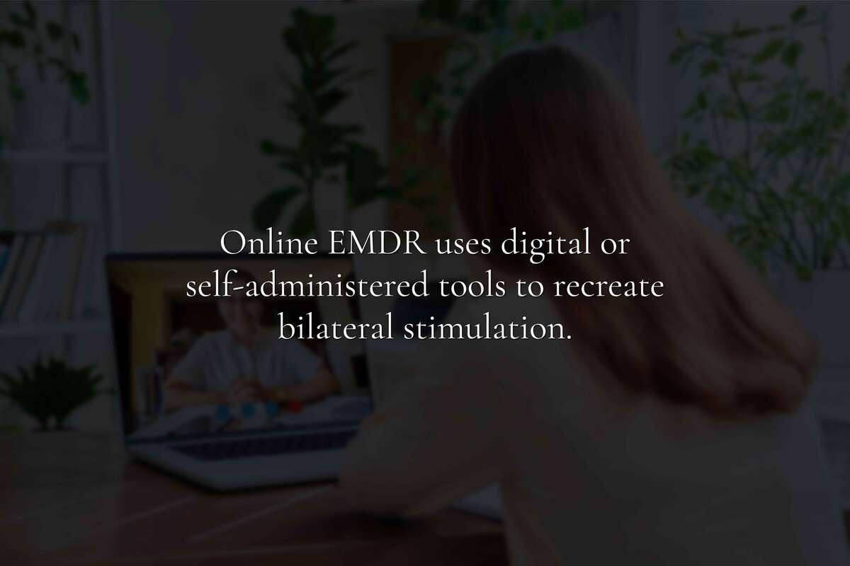 What tools are used for online EMDR therapy?