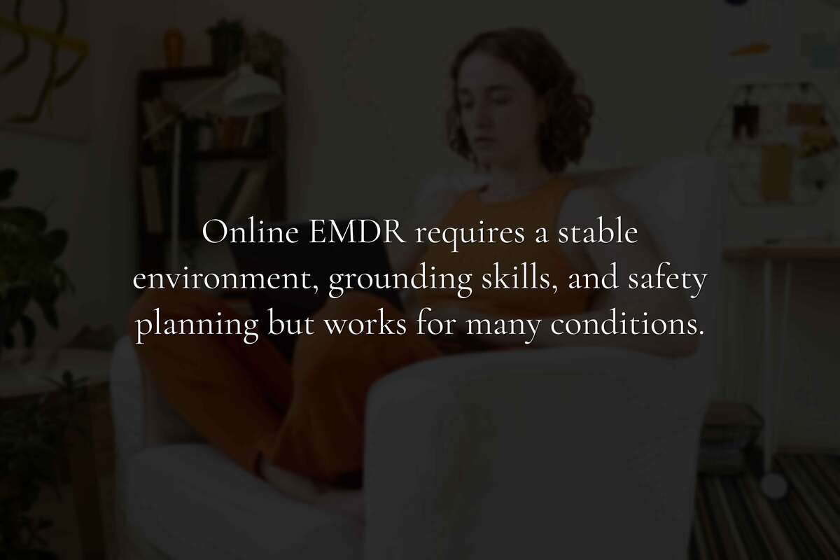 What tools are used for online EMDR therapy?