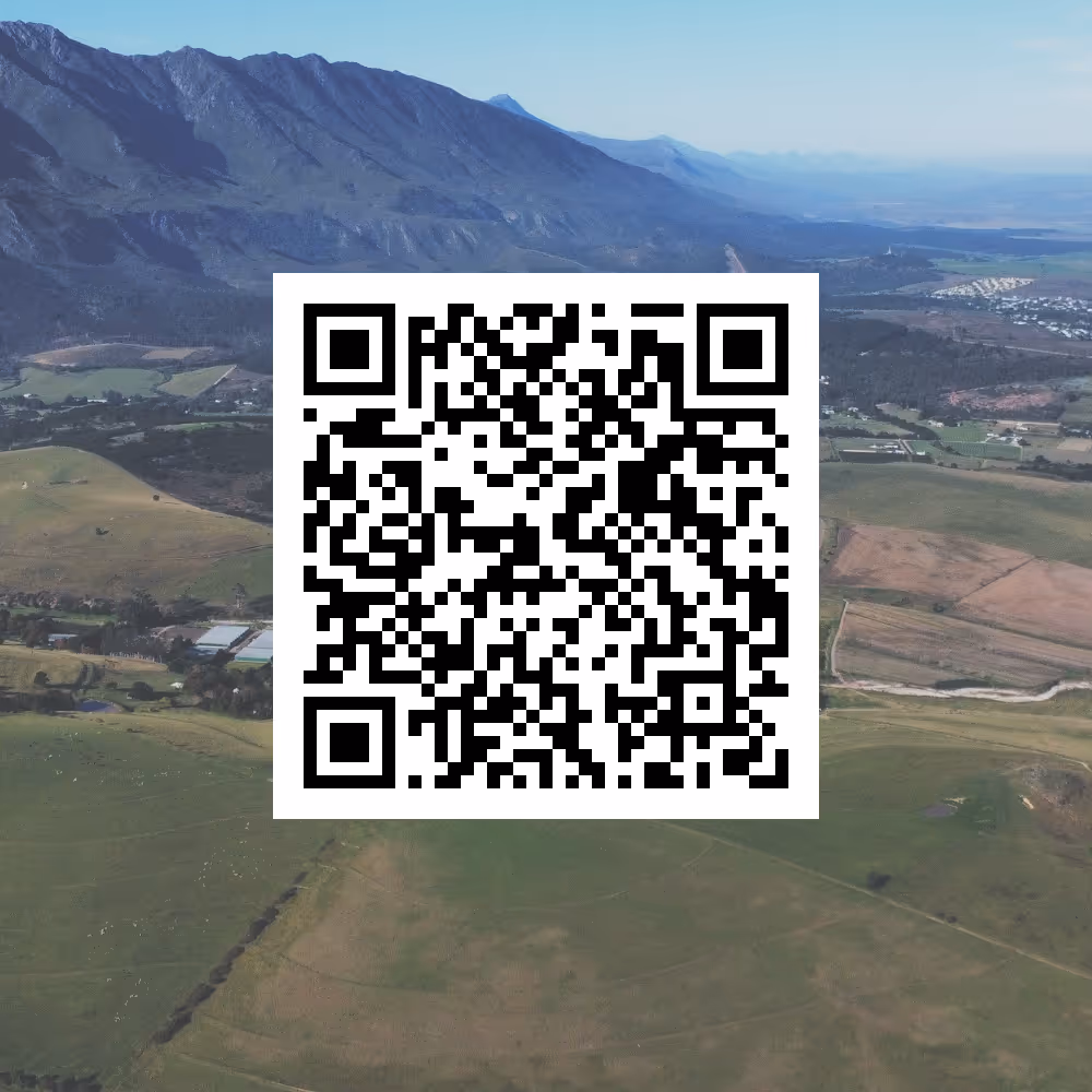 Scan to donate to the Swellendam conservation fund