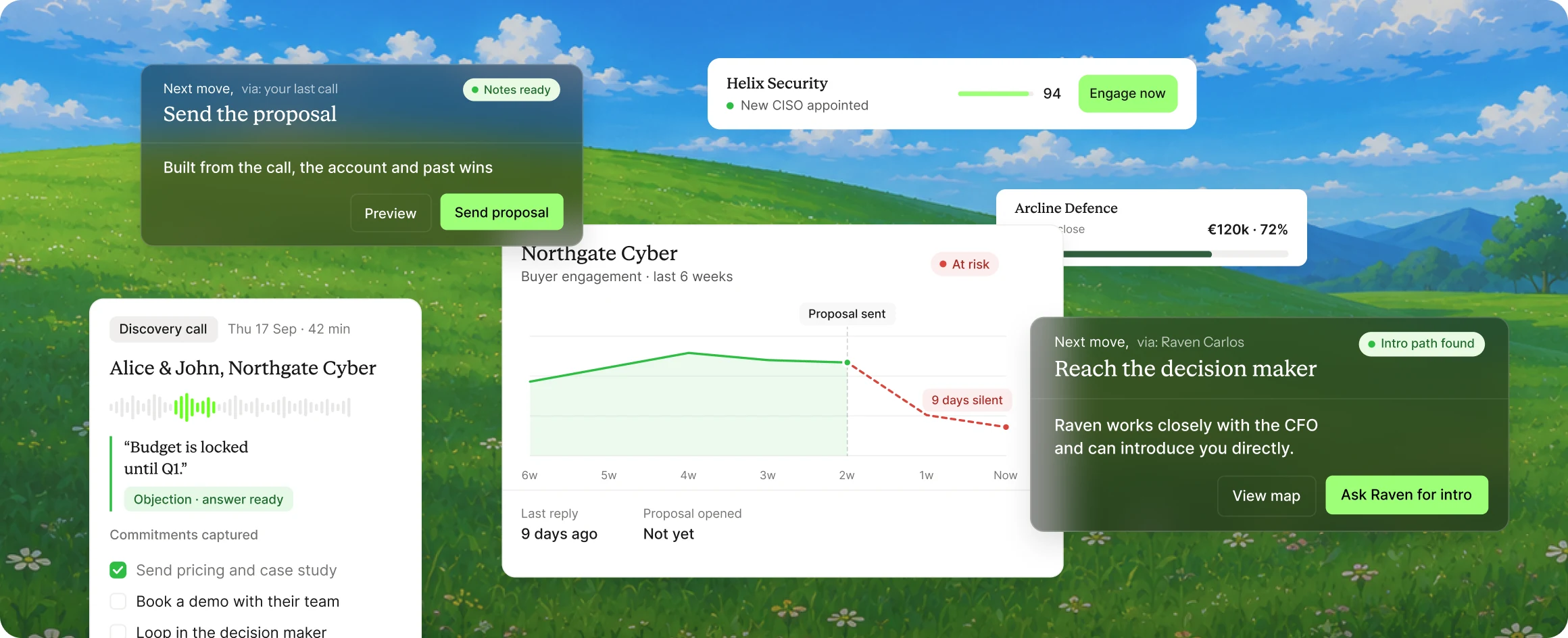 Cobl product experience: next moves, call notes, buyer engagement and account priorities