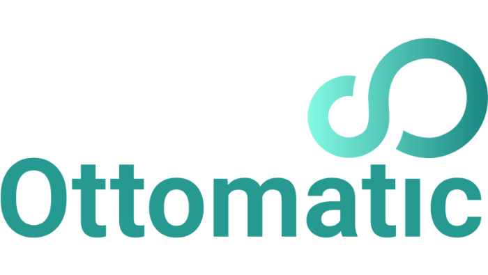 Ottomatic brand logo with stylized letters and a circular design element connected to the last letter.