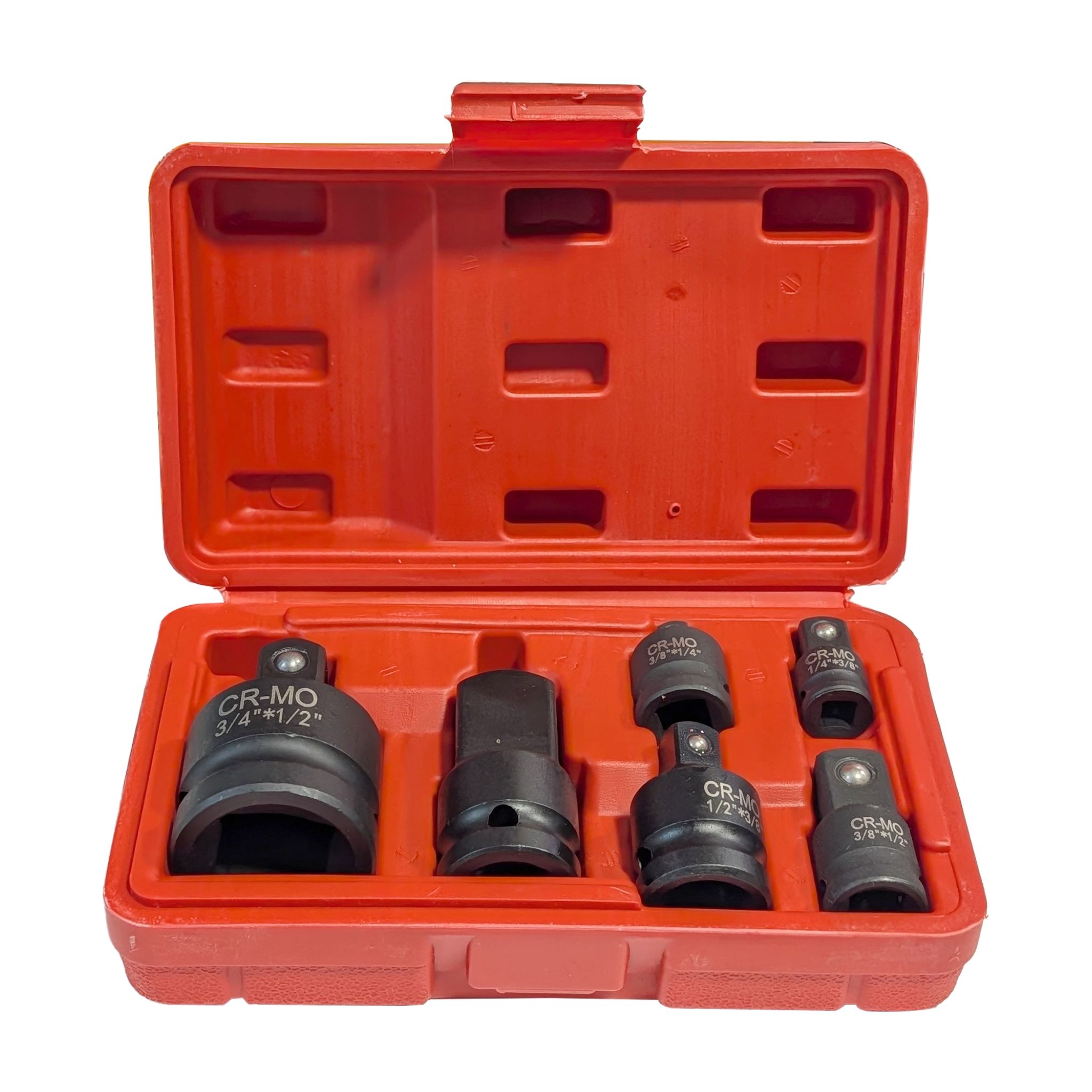 6-Piece CR-MO Universal Joint and Impact Socket Adapter Set