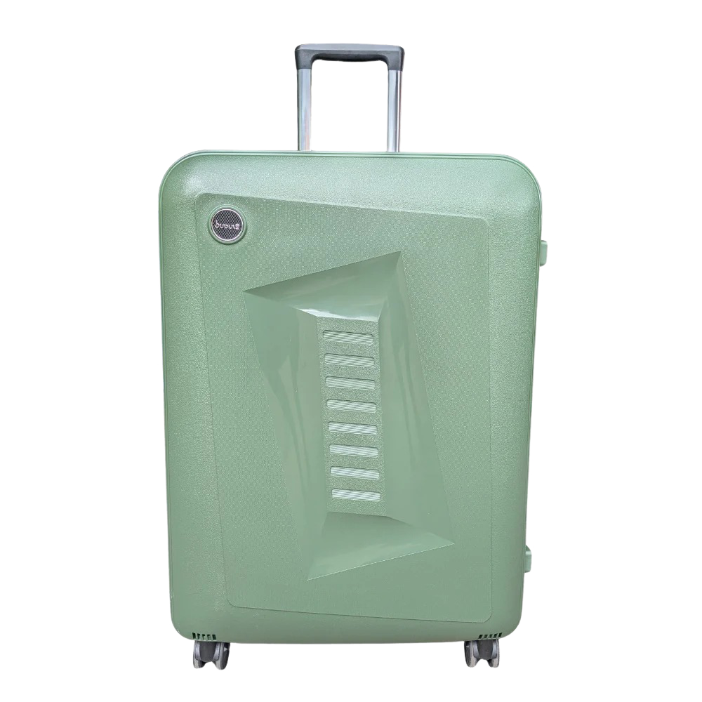 Solid X 3 Piece Hard Shell Luggage Suitcase Set in Olive Green