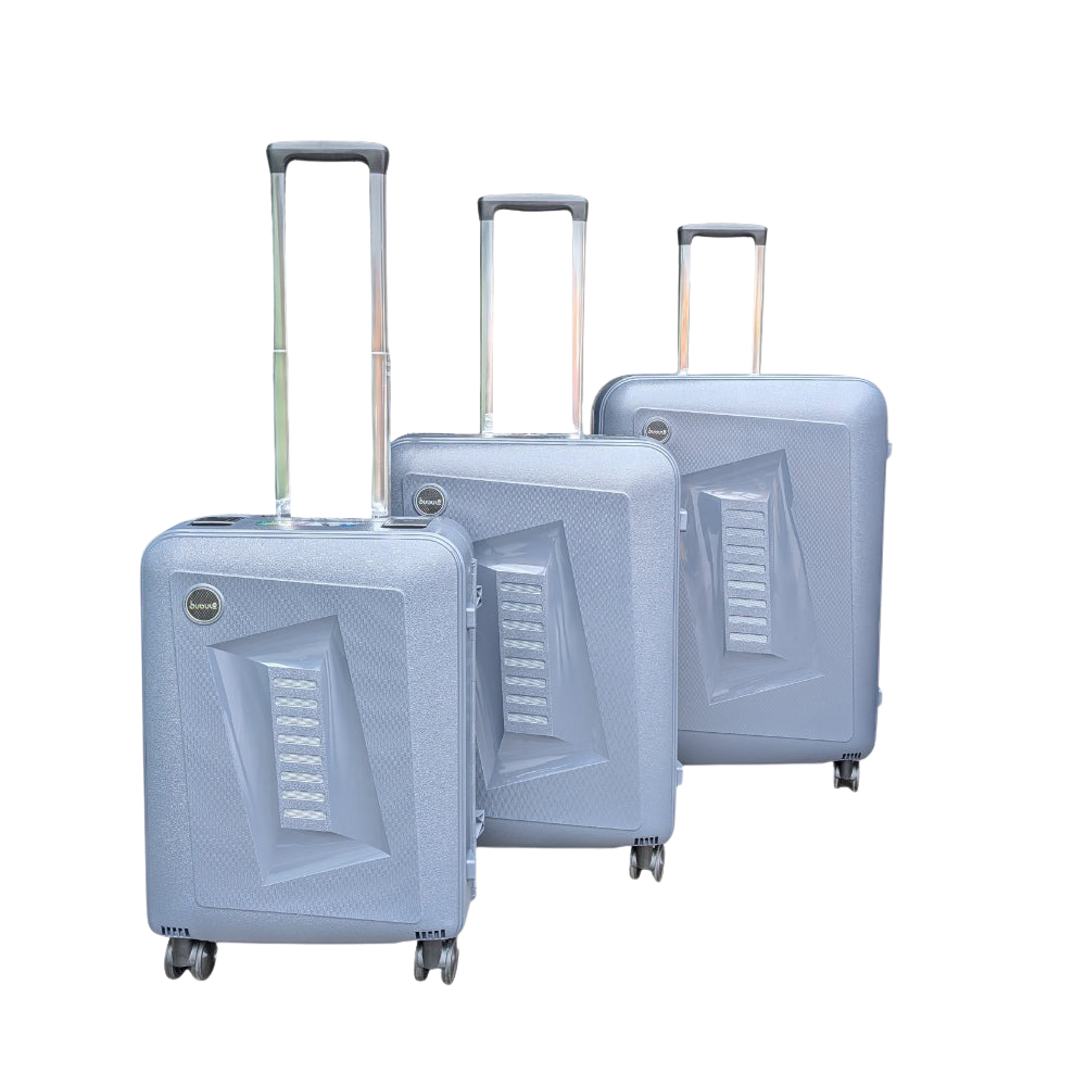 3 Piece Hard Shell Luggage Suitcase Set in Mountain Lime