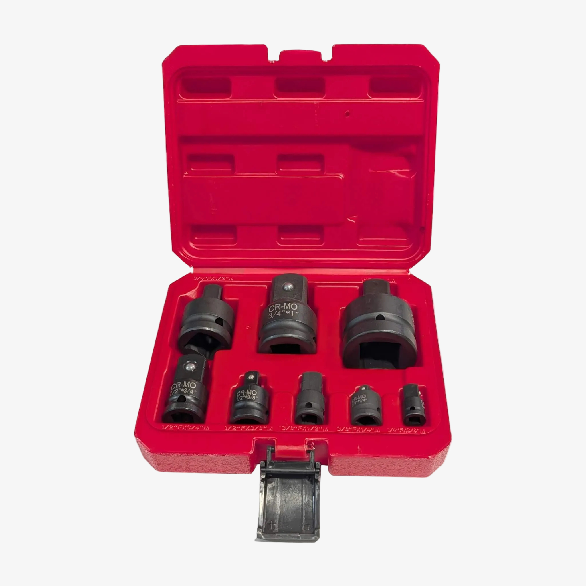 Solid X 8-Piece CR-MO Universal Joint and Impact Socket Adapter Set