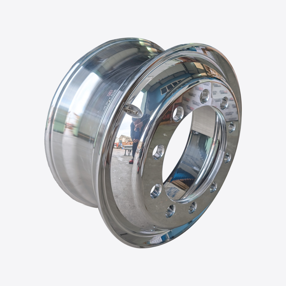 Solid X 22.5" x 9" Solid Forged Polished Alloy Race Wheel 32mm Holes
