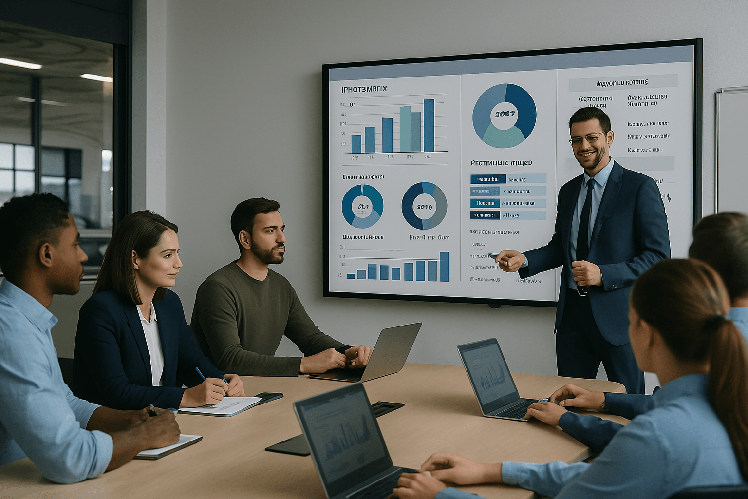 Group of procurement professionals attending a workshop to enhance sourcing and negotiation skills.