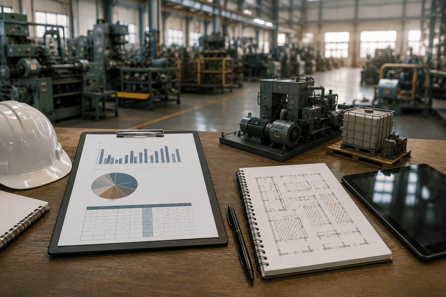 Industrial liquidation planning materials used to set recovery goals, timelines, and site requirements.