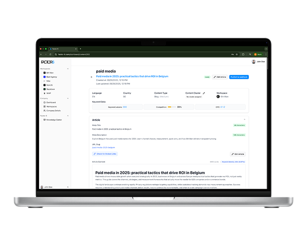 Unlimited CMS integration possibilities