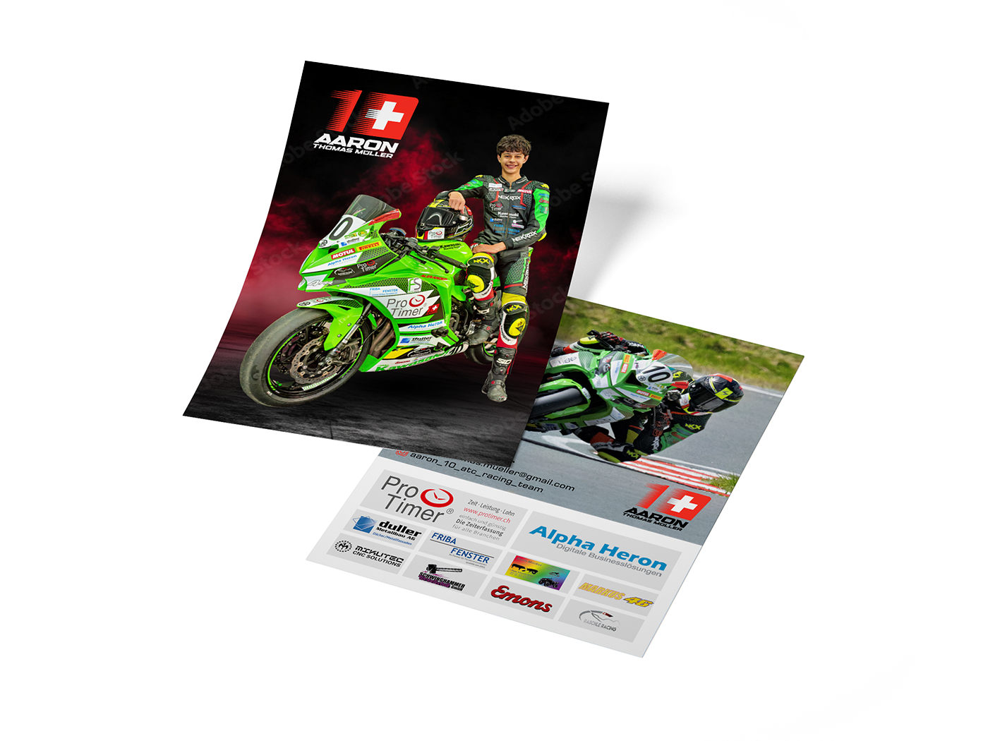 Autgrammkarte von Aaron 10