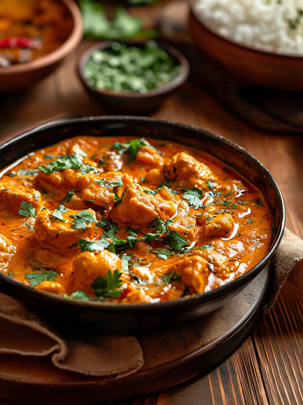 Cremiges Thai Curry mit zartem Gemüse und Kräutern in aromatischer Sauce – Anatomie Kitchen Around the World Rezept