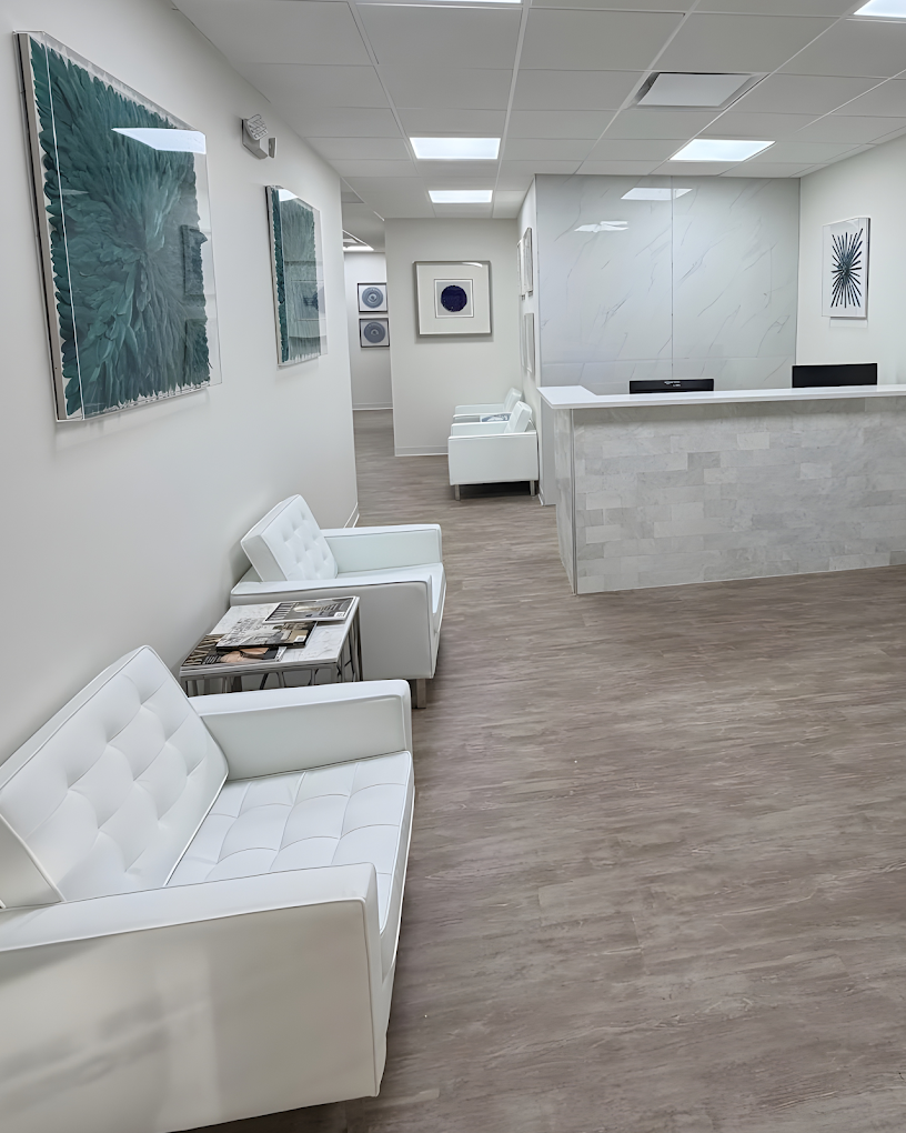 National Dental Implant Center of Hauppauge consultation area interior in Hauppauge
