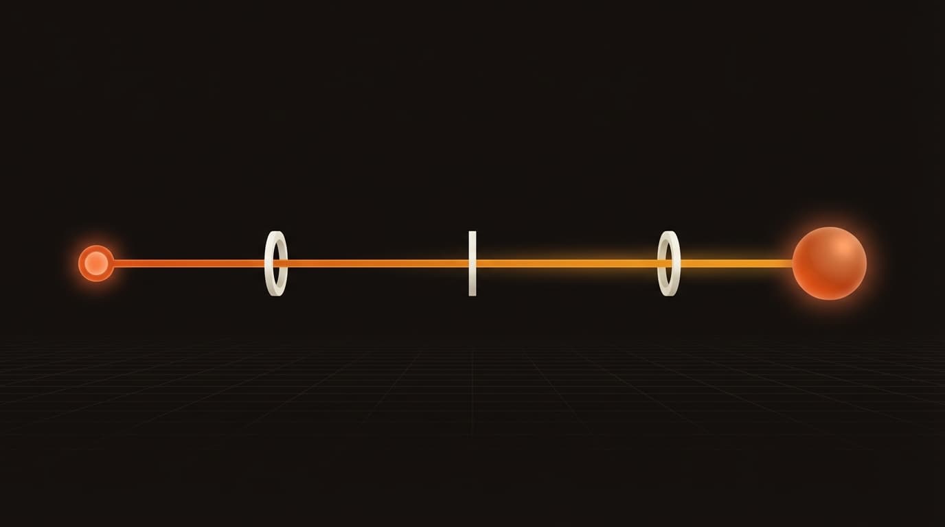 Abstract illustration of lean SEO automation delivering efficient growth for startup teams