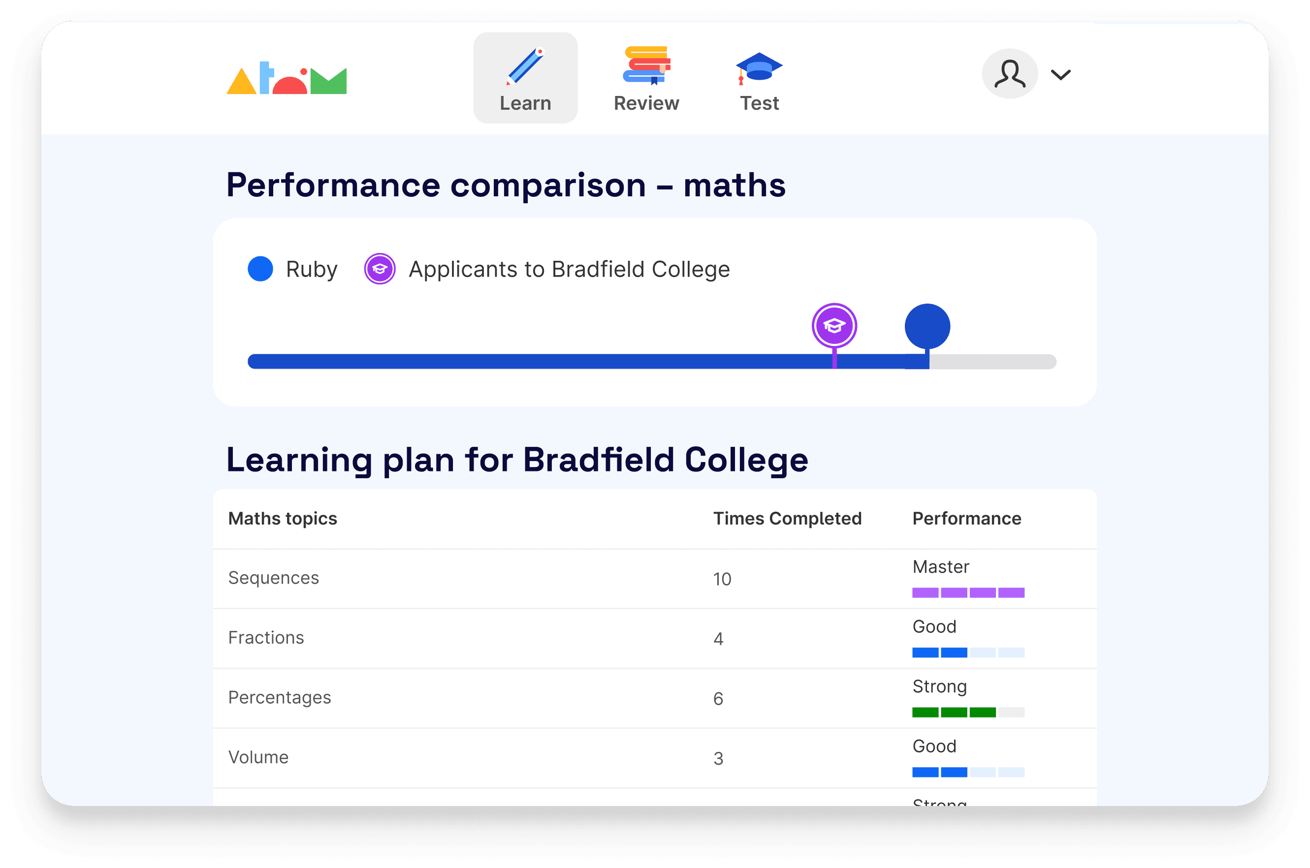 Bradfield College learning plan on Atom Home