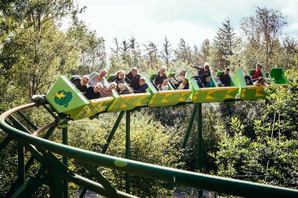 People-powered rollercoaster at GreenWood