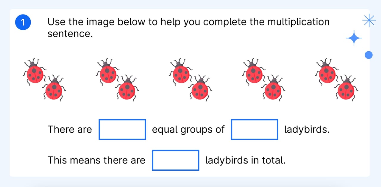 An example of using arrays for multiplication