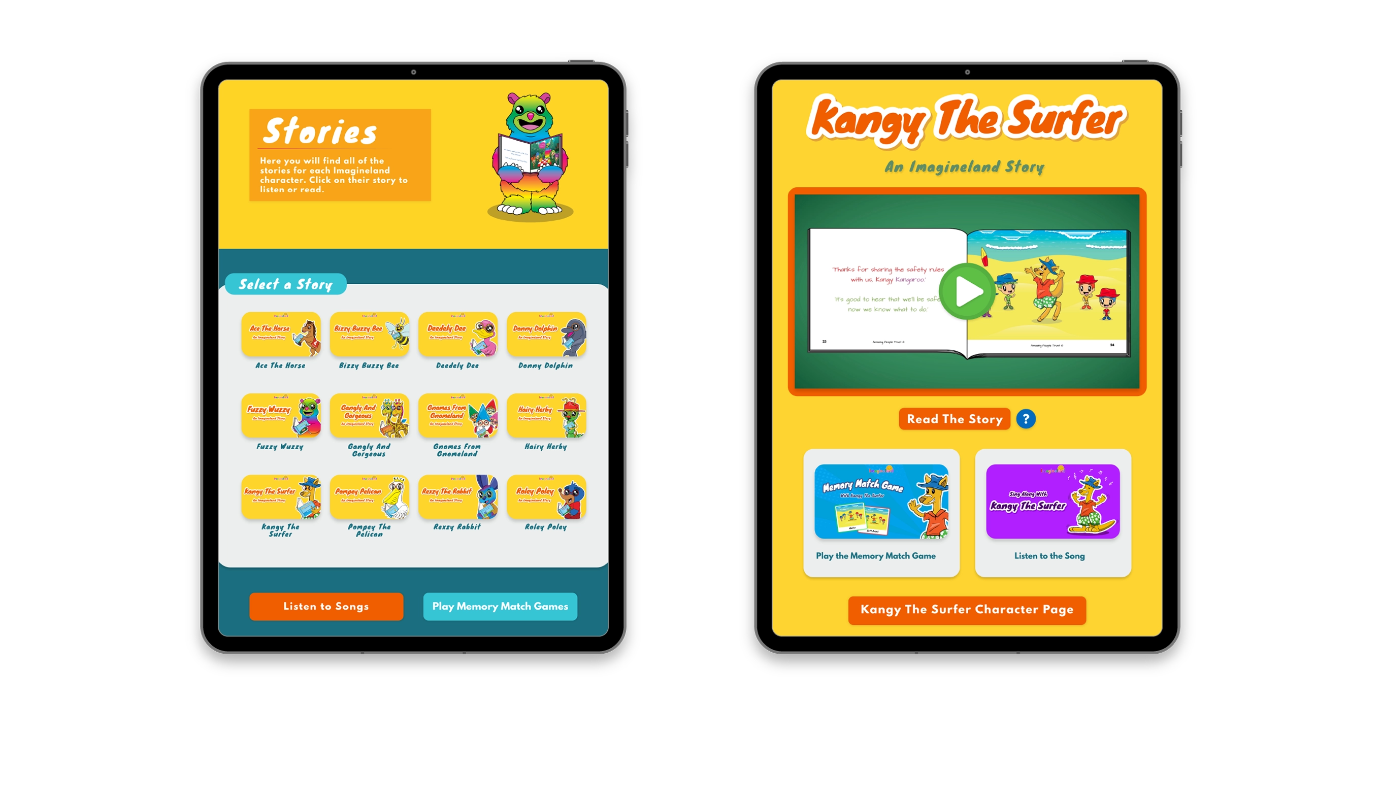 Character-led stories with early learning themes